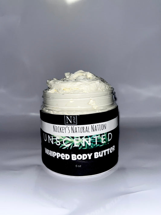 Whipped Body Butter for dry, sensitive skin . Made with 100% Pure Raw Shea Butter 6 oz